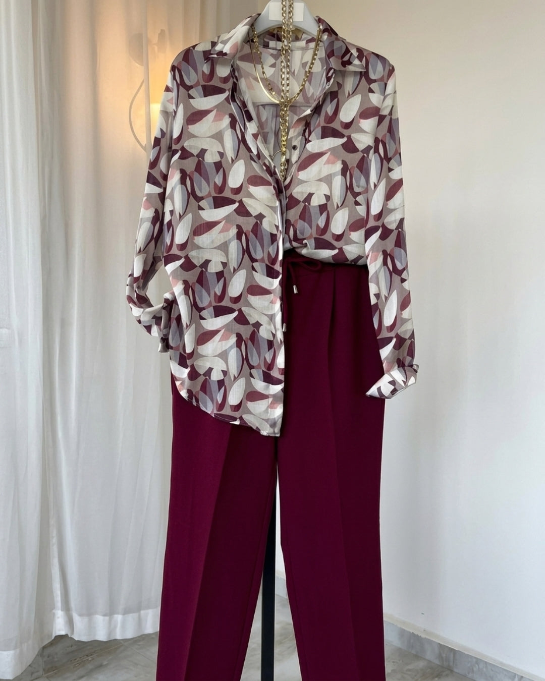 Avylo - Abstract Printed Shirt & Trouser Co-Ord Set