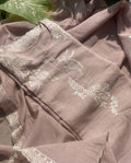 Riya - Pure Mul Cotton Soft Pink Unstitched Suit Set
