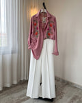 Novara - Pink Noir Floral Embellished Luxury Set