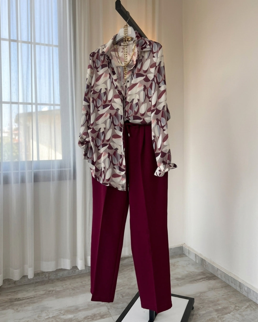 Avylo - Abstract Printed Shirt & Trouser Co-Ord Set