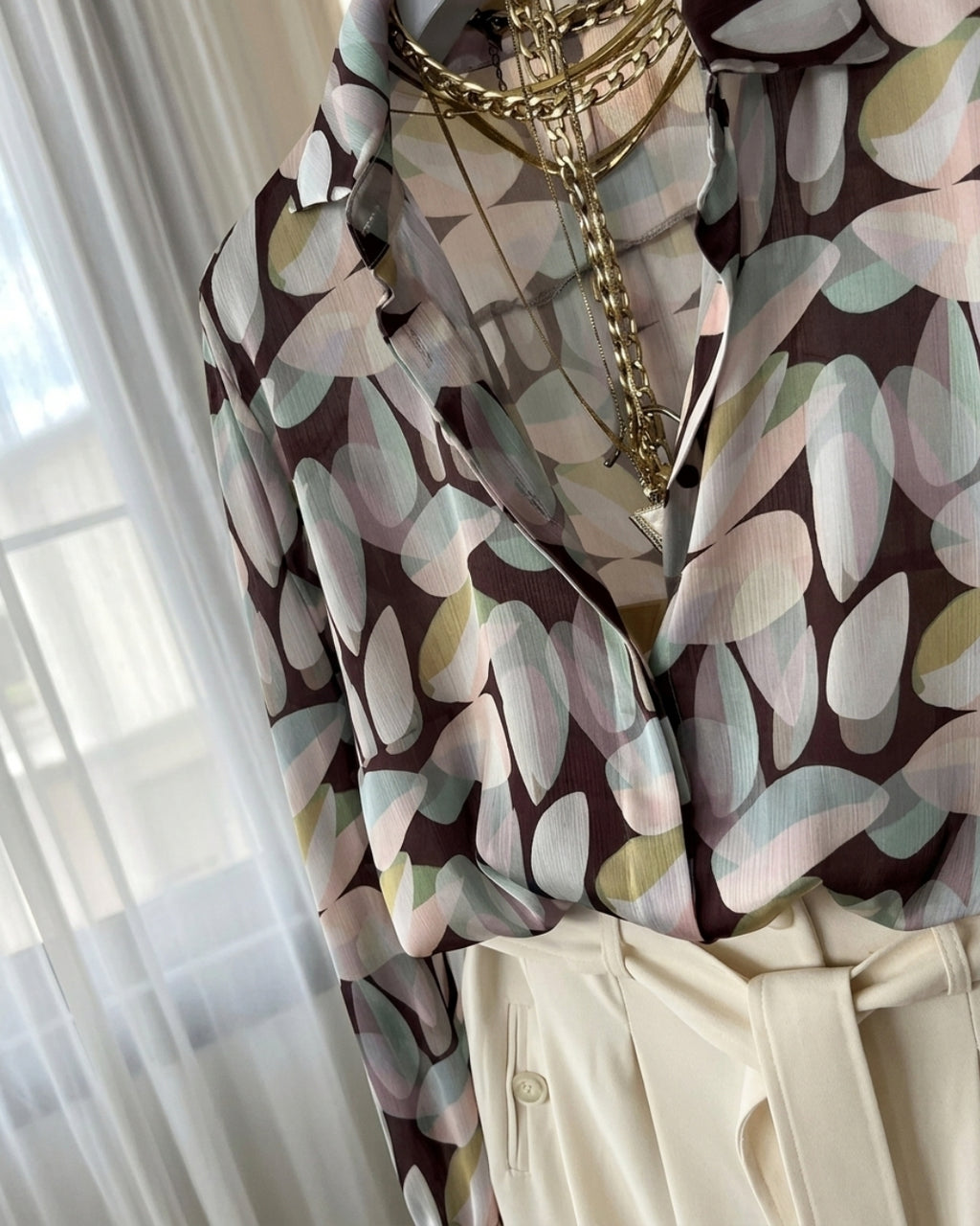 Zoya - Ilvoy Print Shirt Wide-Leg Trouser Co-Ord