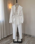 Tina - Luxe White Ruffle Office Wear Co-Ord Set