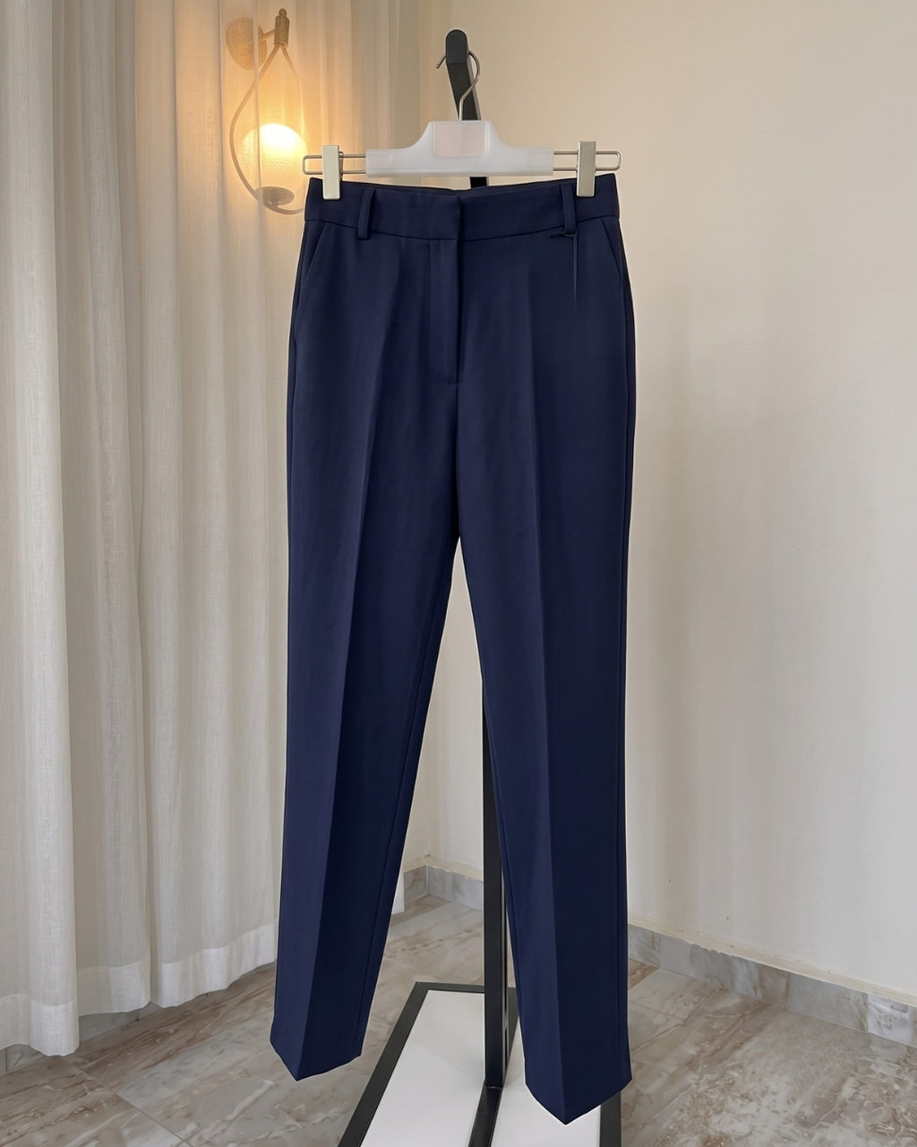 Viana - White Premium High Waist Business Casual Trouser