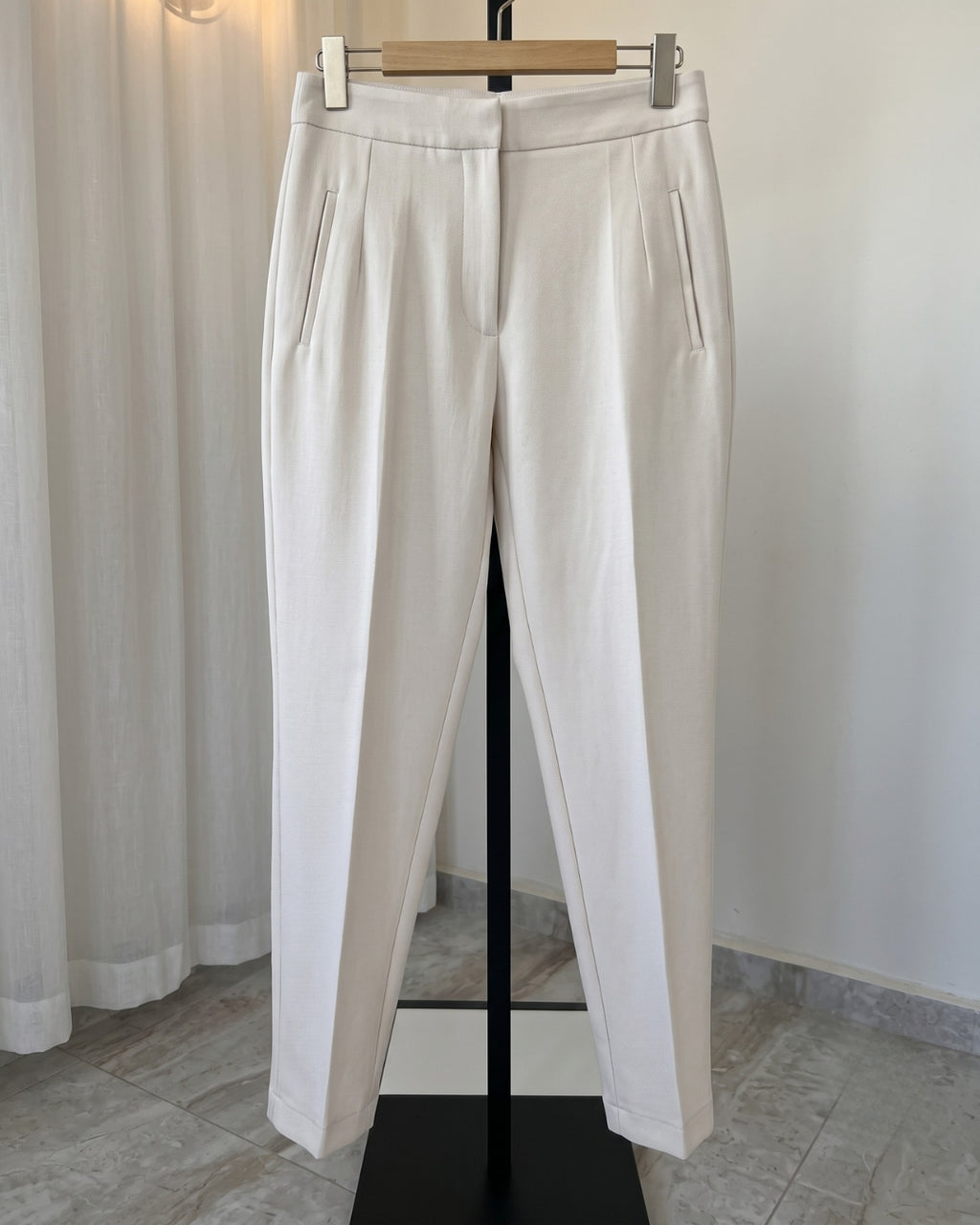 Viana - Green Premium High Waist Business Casual Trouser